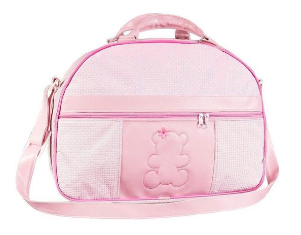 Bolsa de Maternidade Coleção Infância X3 Urso Rosa G - Talismã Menor preço em Bolsa de Maternidade Coleção Infância X3 Urso Rosa G - Talismã