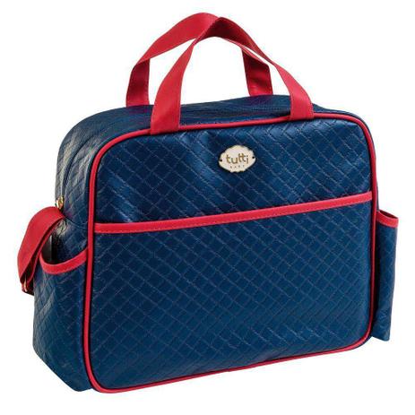 Bolsa de Maternidade Média com Trocador Azul Marinho Tutti Baby Menor preço em Bolsa de Maternidade Média com Trocador Azul Marinho Tutti Baby