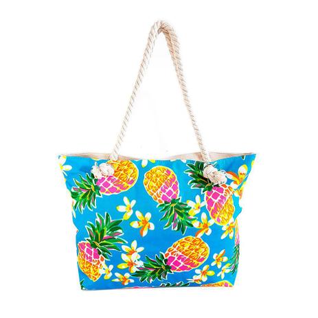 Bolsa de praia feminina grande estampa colorida de abacaxi - Kca - Bolsa de  Praia Feminina - Magazine Luiza