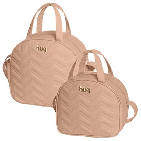Bolsa e Frasqueira Maternidade Chevron Nude HUG Menor preço em Bolsa e Frasqueira Maternidade Chevron Nude HUG