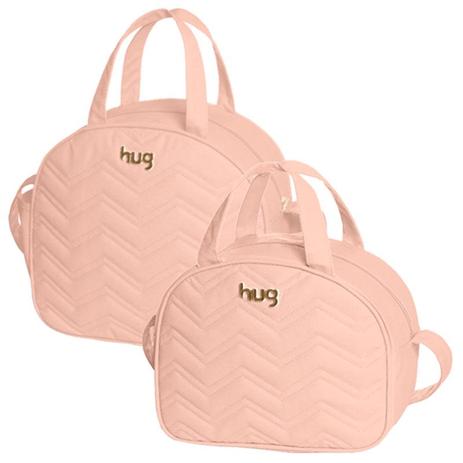 Bolsa e Frasqueira Maternidade Chevron Rosa HUG Menor preço em Bolsa e Frasqueira Maternidade Chevron Rosa HUG
