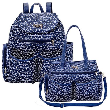 Bolsa e Mochila Maternidade Jujuba Azul Marinho - HUG Menor preço em Bolsa e Mochila Maternidade Jujuba Azul Marinho - HUG