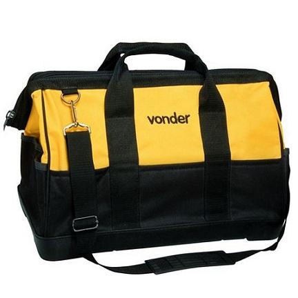 Bolsa em lona reforçada para ferramentas 400mm x 200mm x 300mm 22 divisões - vonder Menor preço em Bolsa em lona reforçada para ferramentas 400mm x 200mm x 300mm 22 divisões - vonder