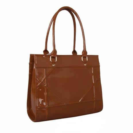 Bolsa Estruturada Verniz Detalhe Frontal Caramelo - Zap Accessories Menor preço em Bolsa Estruturada Verniz Detalhe Frontal Caramelo - Zap Accessories