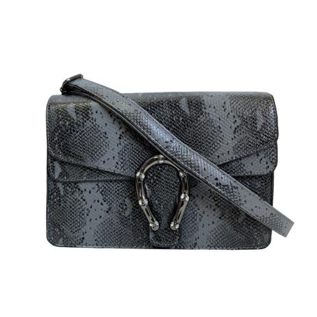 faux snakeskin bolsa