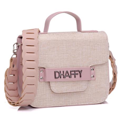 Bolsa Feminina Dhaffy Rosa, Alça Artesanal - Dhaffy Bolsas - Bolsas -  Magazine Luiza
