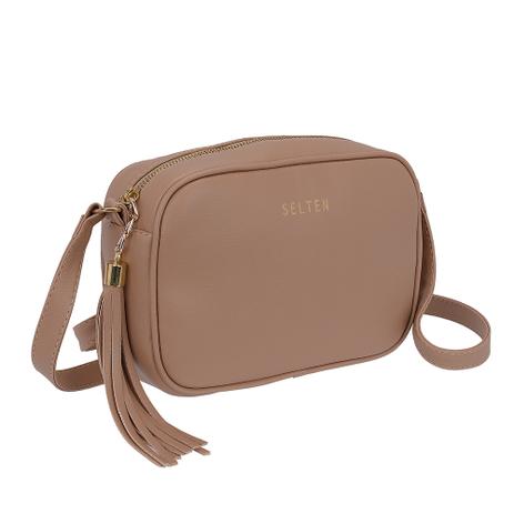 Bolsa Feminina Lateral Pequena Alça Transversal Regulavel Selten Mocassim Menor preço em Bolsa Feminina Lateral Pequena Alça Transversal Regulavel Selten Mocassim