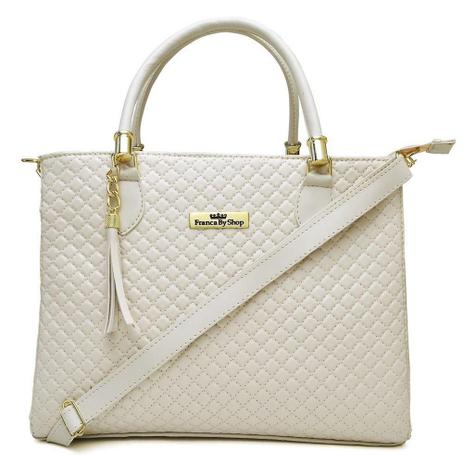 cream patent bolsa