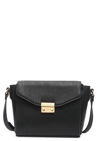 Bolsa Feminina Pequena com Alça Transversal Macadâmia Preta PRETO - Macadamia Menor preço em Bolsa Feminina Pequena com Alça Transversal Macadâmia Preta PRETO - Macadamia