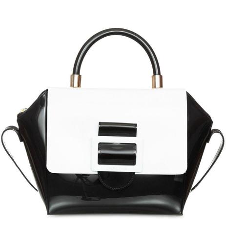 next black leather bolsa