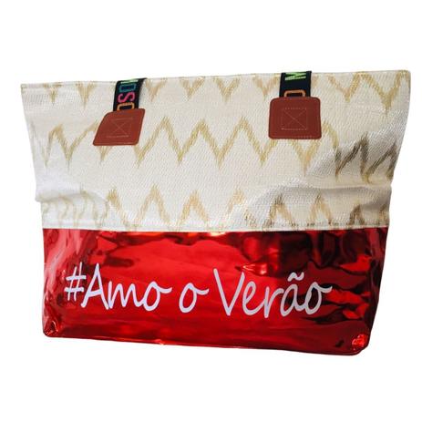 Bolsa Feminina Sacola Para Praia E Piscina Grande Resistente - Amo o Verão  - Bolsa de Praia Feminina - Magazine Luiza