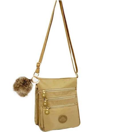 brown nylon bolsa
