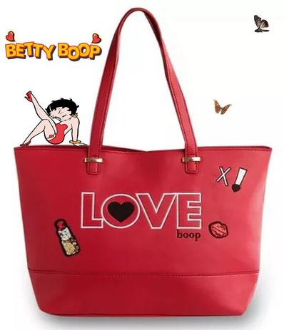 Bolsa Feminina Tote Bag Grande Vermelho Love Betty Boop Original Semax Menor preço em Bolsa Feminina Tote Bag Grande Vermelho Love Betty Boop Original Semax