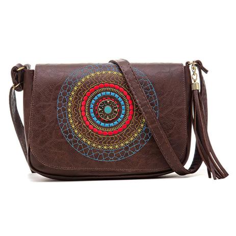 Bolsa Feminina Transversal Alice Monteiro Mandala Menor preço em Bolsa Feminina Transversal Alice Monteiro Mandala