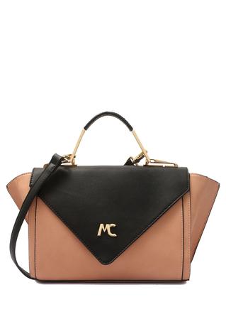 Bolsa macadamia bicolor com alça transversal nude Menor preço em Bolsa macadamia bicolor com alça transversal nude