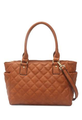 Bolsa Macadâmia Feminina Média Estruturada Matelassê Marrom - Macadamia Menor preço em Bolsa Macadâmia Feminina Média Estruturada Matelassê Marrom - Macadamia