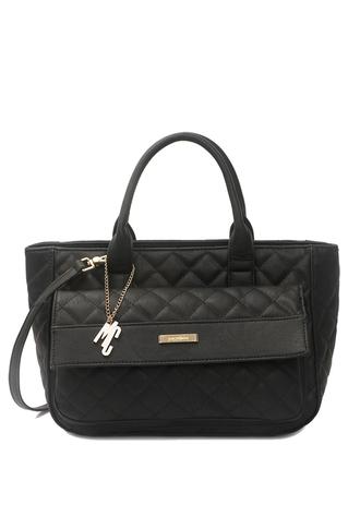 Bolsa macadamia media matelassê com alça transversal preto Menor preço em Bolsa macadamia media matelassê com alça transversal preto