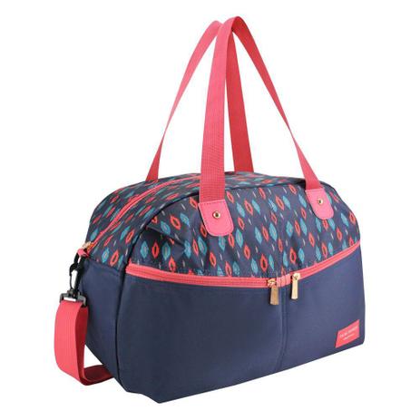 Bolsa Mala Para Viagem Academia Com Duas Alças azul com rosa - Jacki design é boa?