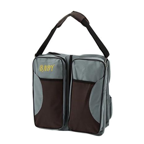 Bolsa Maternidade Cama Berço Cinza Trocador Dobravel Bebe Viagem - Braslu Menor preço em Bolsa Maternidade Cama Berço Cinza Trocador Dobravel Bebe Viagem - Braslu