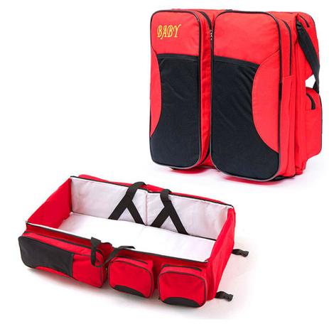 Bolsa Maternidade Cama Berço Trocador Bebe Vermelho Multifunção Baby - Ideal Menor preço em Bolsa Maternidade Cama Berço Trocador Bebe Vermelho Multifunção Baby - Ideal