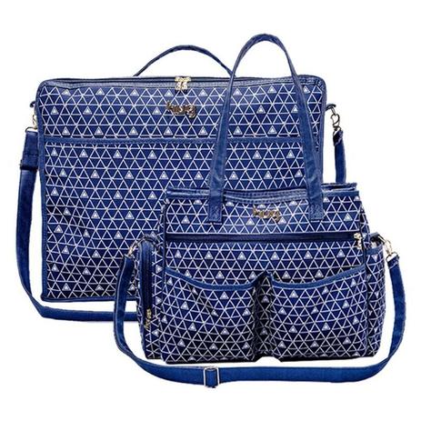 Bolsa maternidade jujuba marinho kit 02 peças mala + bolsa G - Hug Menor preço em Bolsa maternidade jujuba marinho kit 02 peças mala + bolsa G - Hug