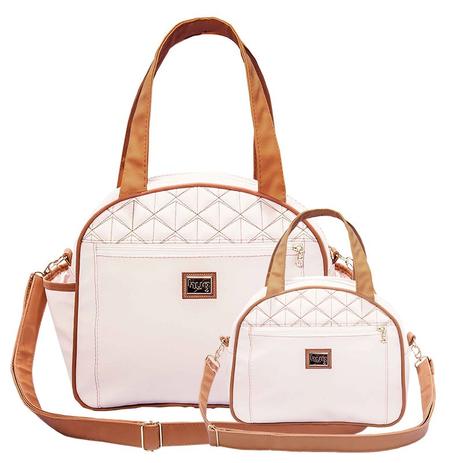 Bolsa Maternidade Kit 2 Peças Bombom Rosa - Hug - Hug bolsas Menor preço em Bolsa Maternidade Kit 2 Peças Bombom Rosa - Hug - Hug bolsas