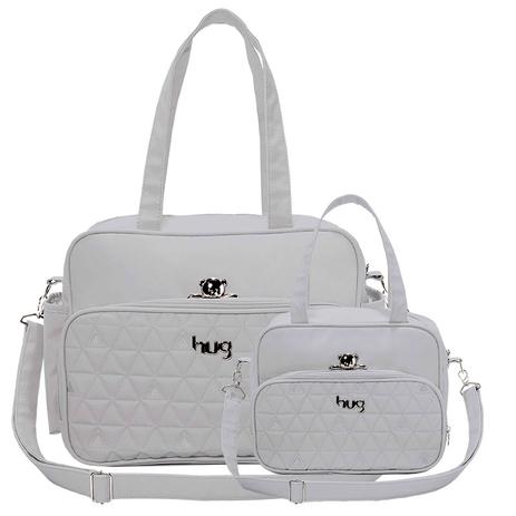 Bolsa Maternidade kit 2 Peças Docinho Cinza - Hug - Hug bolsas Menor preço em Bolsa Maternidade kit 2 Peças Docinho Cinza - Hug - Hug bolsas