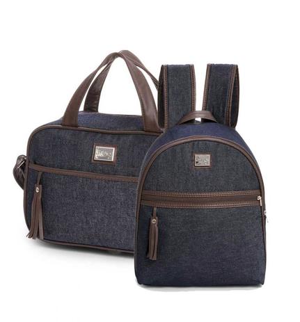 Bolsa maternidade London kit 02 peças frasqueira + mochila - Hug Menor preço em Bolsa maternidade London kit 02 peças frasqueira + mochila - Hug