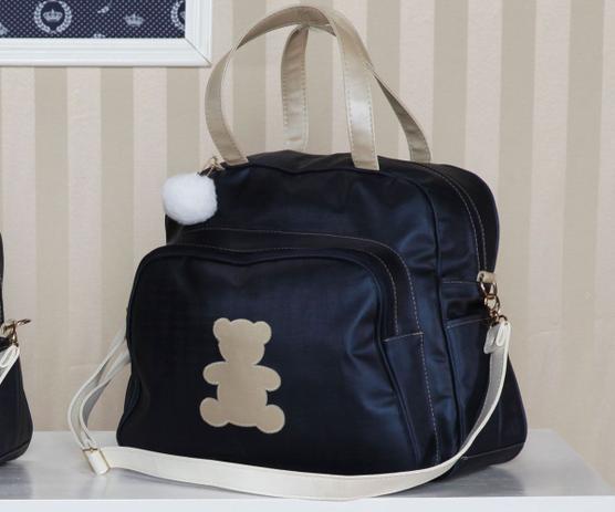 Bolsa Maternidade menino Urso Azul - Tamanho G - Marias enxoval Menor preço em Bolsa Maternidade menino Urso Azul - Tamanho G - Marias enxoval