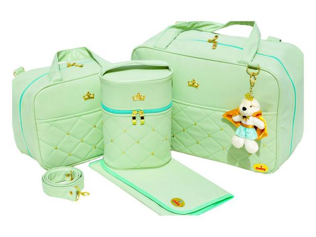 Bolsa Maternidade Realeza 4 Peças Para Bebe E Mamãe - Gaby mundo infantil Menor preço em Bolsa Maternidade Realeza 4 Peças Para Bebe E Mamãe - Gaby mundo infantil