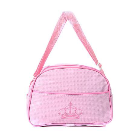 Bolsa Maternidade Rosa com Zíper e Alça para Boneca Menor preço em Bolsa Maternidade Rosa com Zíper e Alça para Boneca