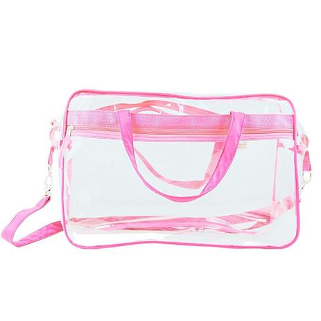 clear pink bolsa