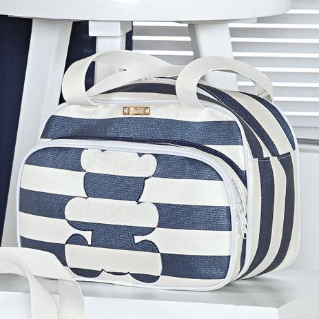 Bolsa Maternidade Urso Glamour Marinho M - Sônia enxovais Menor preço em Bolsa Maternidade Urso Glamour Marinho M - Sônia enxovais