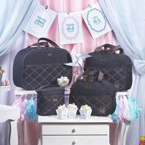 Bolsa Maternidade Versinho Jeans Azul Marinho G - Hug Baby Menor preço em Bolsa Maternidade Versinho Jeans Azul Marinho G - Hug Baby