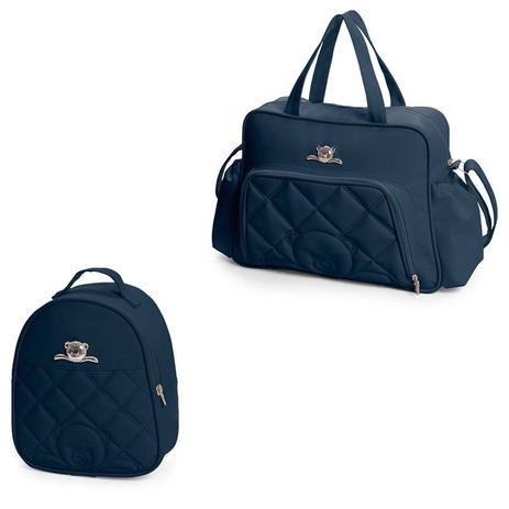 Bolsa Meu Ursinho Frasqueira Térmica Kit 2 Peças Azul Marinho - Hug - Hug bolsas Menor preço em Bolsa Meu Ursinho Frasqueira Térmica Kit 2 Peças Azul Marinho - Hug - Hug bolsas