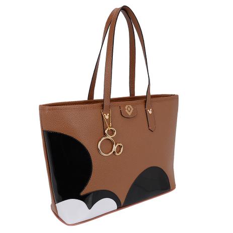 Bolsa Mickey Sacola Feminina de Ombro Lateral Marrom Selten Menor preço em Bolsa Mickey Sacola Feminina de Ombro Lateral Marrom Selten