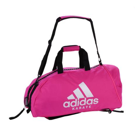 Bolsa Mochila Adidas Karate 2in1 Poliéster Rosa/Prata Menor preço em Bolsa Mochila Adidas Karate 2in1 Poliéster Rosa/Prata