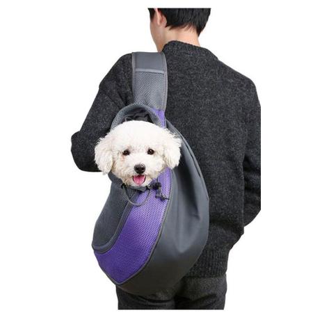 Bolsa Mochila Canguru para Transporte de Caes e Gatos Petpop BTJP033 Roxo Menor preço em Bolsa Mochila Canguru para Transporte de Caes e Gatos Petpop BTJP033 Roxo