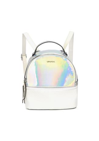 Bolsa Mochila Feminina Holográfica Up4You Prata BU78227 Menor preço em Bolsa Mochila Feminina Holográfica Up4You Prata BU78227
