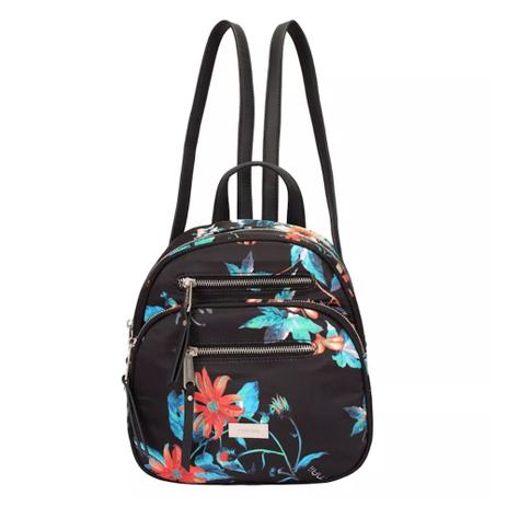 Bolsa mochila nylon floral Mormaii PRETO-FLORAL Menor preço em Bolsa mochila nylon floral Mormaii PRETO-FLORAL