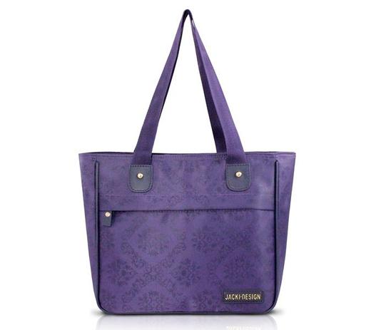 Bolsa Shopper Damasco ESSENCIAL II Jacki Design ROXO Menor preço em Bolsa Shopper Damasco ESSENCIAL II Jacki Design ROXO