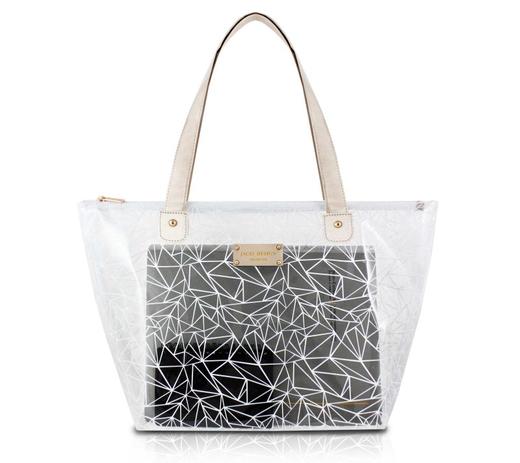 Bolsa Shopper Transparente Branco Jacki Design Menor preço em Bolsa Shopper Transparente Branco Jacki Design