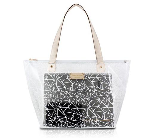 Bolsa Shopper Transparente CRYSTAL Jacki Design BRANCO Menor preço em Bolsa Shopper Transparente CRYSTAL Jacki Design BRANCO
