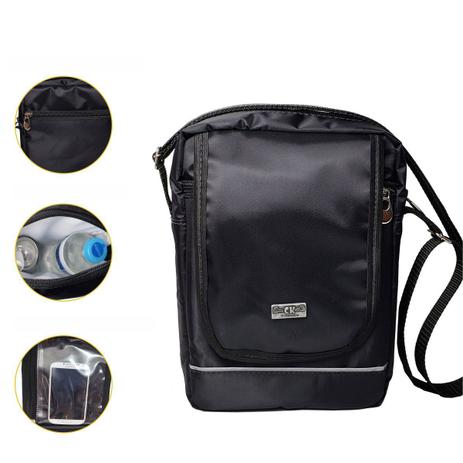 shoulder bolsa masculina impermeável