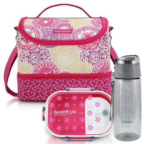 Bolsa Térmica com 2 Compartimentos + Marmita e Squeeze - Jacki Design é boa?