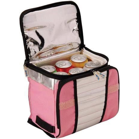 Bolsa Térmica Rosa Camping Praia 7,5 Litros 9 Latas Bag Mala - Mor Menor preço em Bolsa Térmica Rosa Camping Praia 7,5 Litros 9 Latas Bag Mala - Mor