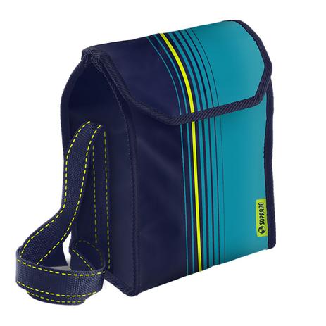 Bolsa Térmica Soprano Lunch 6 Litros Com Alça Ajustável Azul Menor preço em Bolsa Térmica Soprano Lunch 6 Litros Com Alça Ajustável Azul