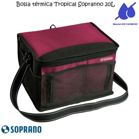 Bolsa Térmica Tropical 20 Litros Soprano Vermelha Menor preço em Bolsa Térmica Tropical 20 Litros Soprano Vermelha
