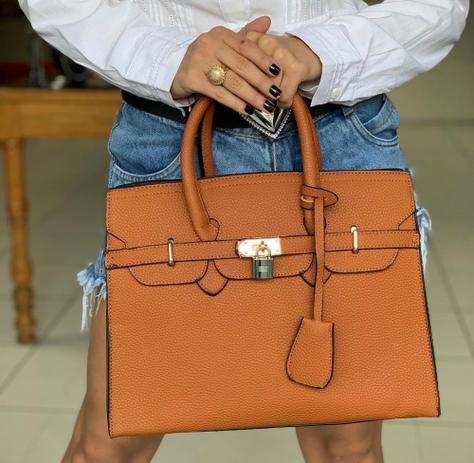 hermes black bolsa with lock