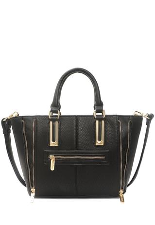 Bolsa Tote Bag Alça Dupla de Mão ou Antebraço Preta - Macadamia Menor preço em Bolsa Tote Bag Alça Dupla de Mão ou Antebraço Preta - Macadamia